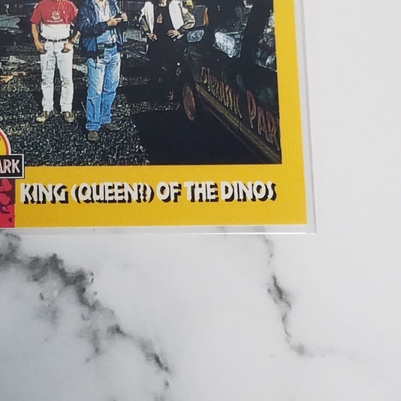 Vintage JP Topps Trading Cards Lot of 10 Jurassic Park Movie Cards Lot #3 - Picture 12 of 12